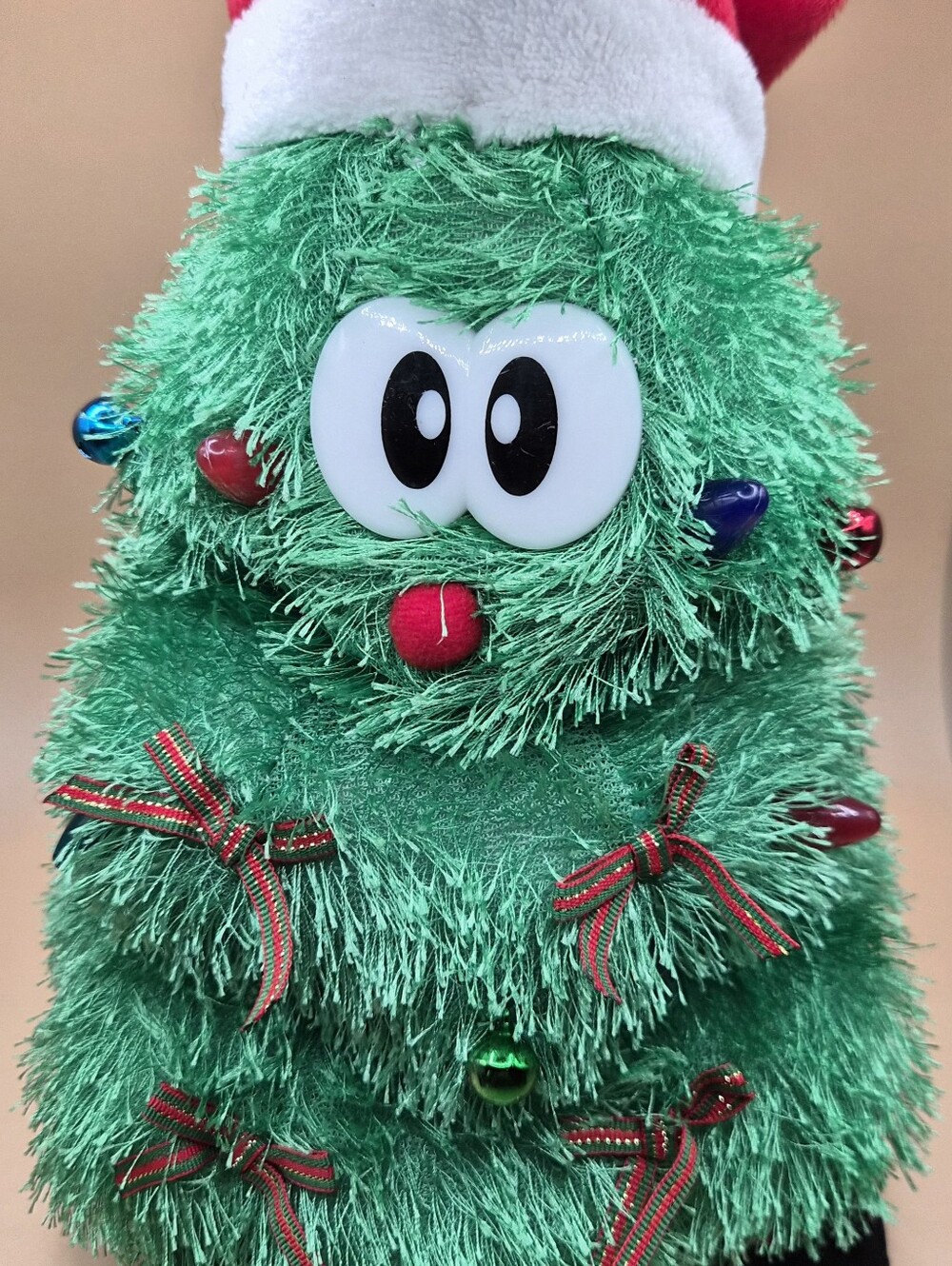 Animated Rocking Around The Christmas Tree Plush Lighted Moving w Music 11"
